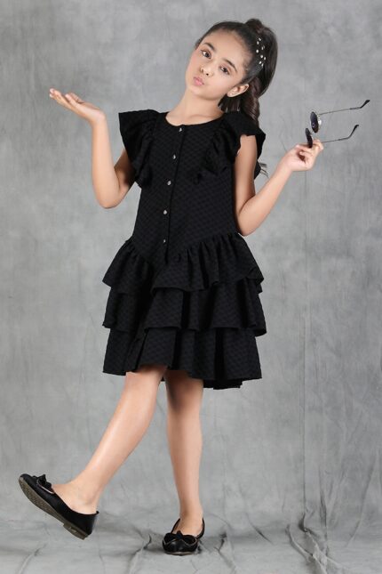 Midnight Black Ruffle Charm