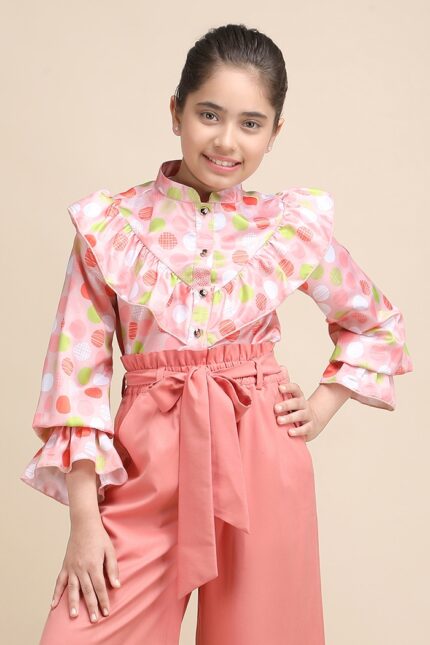 Polka Ruffle Shirt